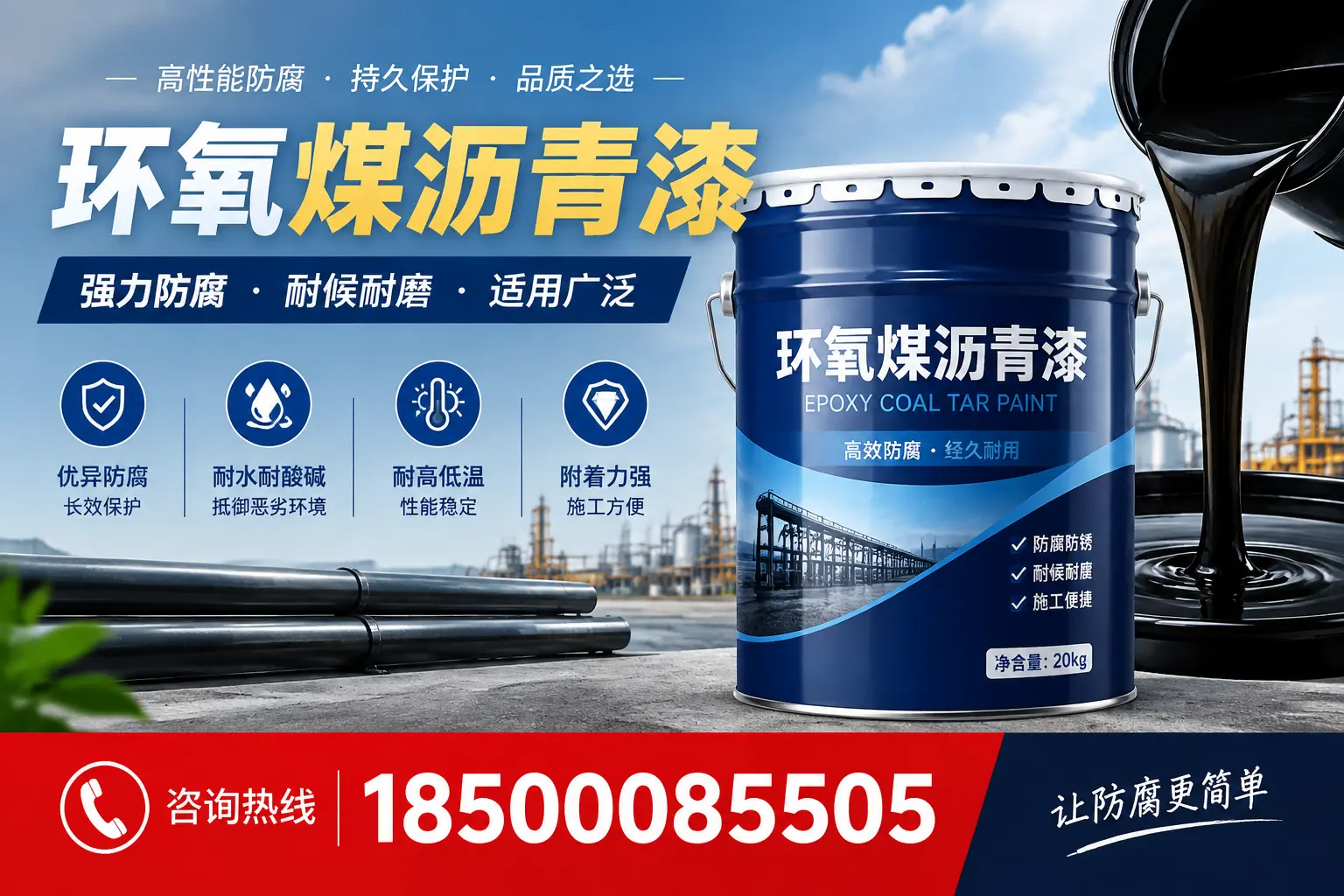 环氧煤沥青漆在不同气候条件下的表现分析,土默特右旗适用性